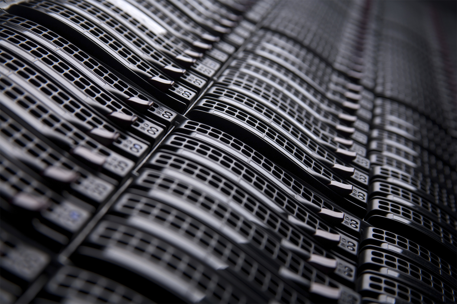 Rackmounted Servers in a Data Center